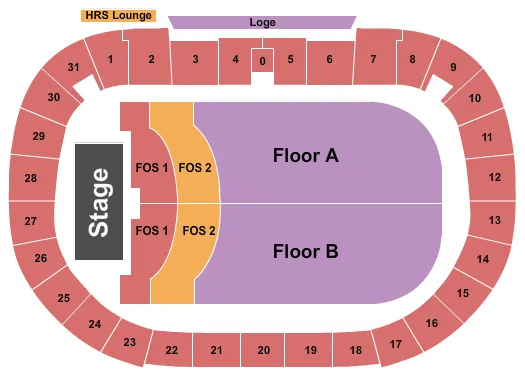  BON JOVI Seating Map Seating Chart