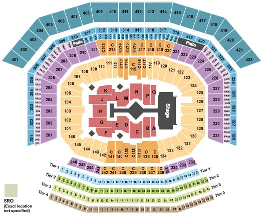 LEVIS STADIUM TAYLOR SWIFT Seating Map Seating Chart