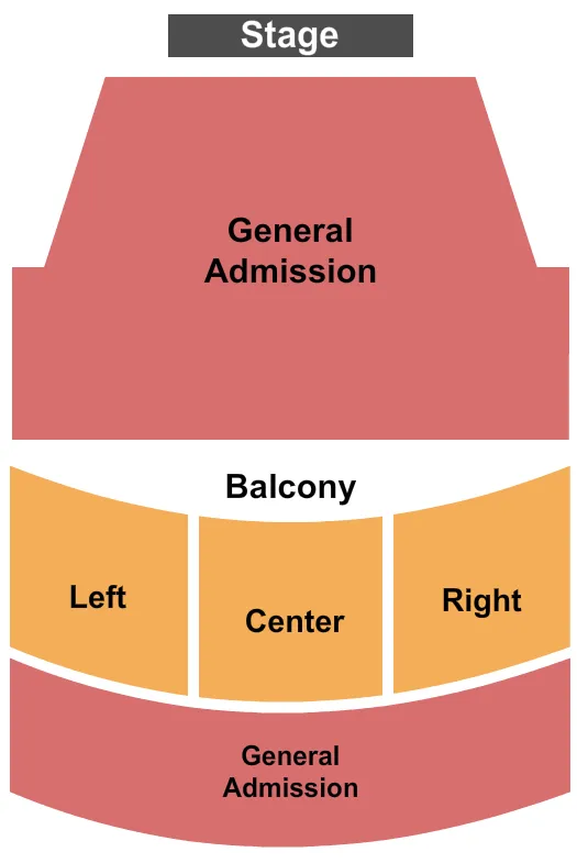 LIBERTY HALL KS ENDSTAGE GA FLR UPPER BALC Seating Map Seating Chart