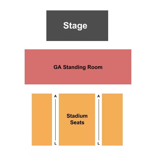  GA FLOOR STADIUM SEATS Seating Map Seating Chart