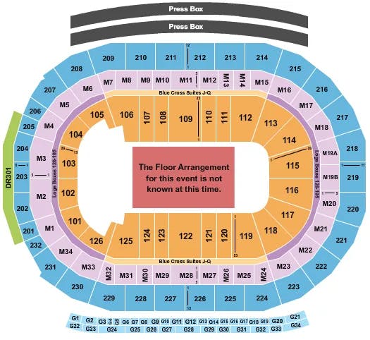  GENERIC FLOOR Seating Map Seating Chart