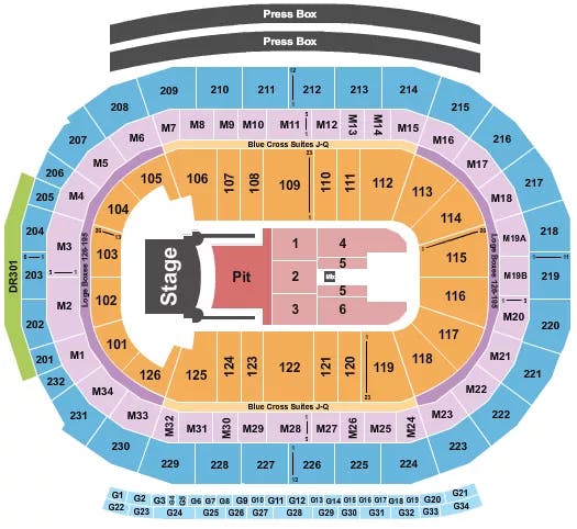  GRETA VAN FLEET Seating Map Seating Chart