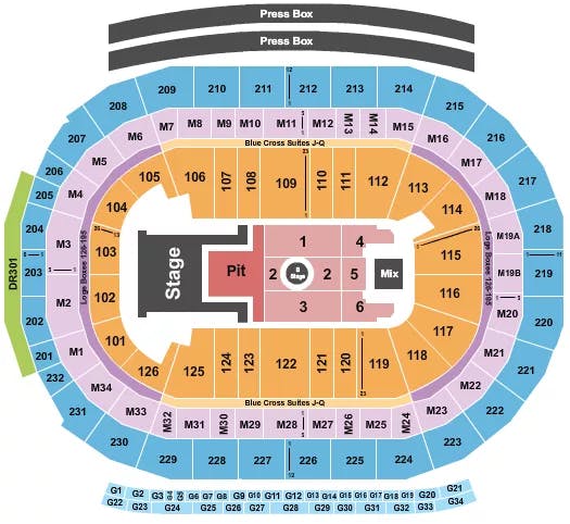  LIL BABY Seating Map Seating Chart