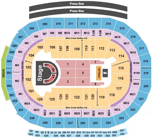  MEGAN THEE STALLION Seating Map Seating Chart