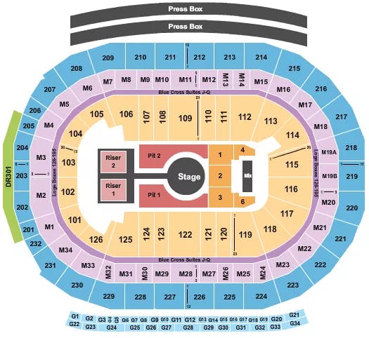  PESO PLUMA Seating Map Seating Chart