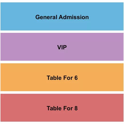 LORIS ROAD HOUSE GA VIP TABLE Seating Map Seating Chart