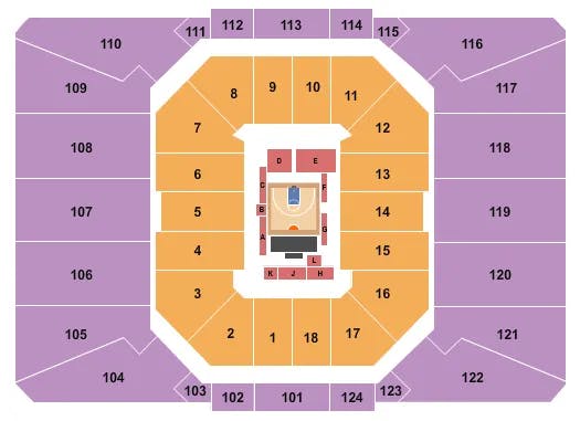  BIG 3 BASKETBALL Seating Map Seating Chart