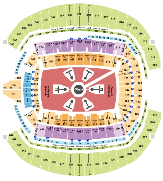  ED SHEERAN Seating Map Seating Chart