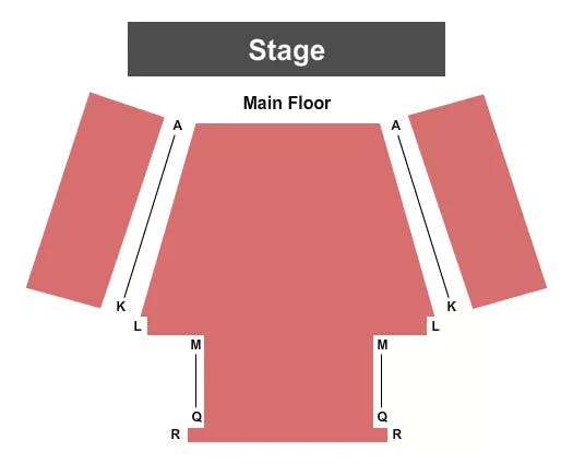 LYCEUM THEATRE ARROW ROCK END STAGE Seating Map Seating Chart