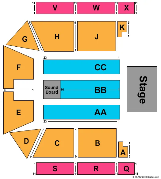  WEIRD AL Seating Map Seating Chart