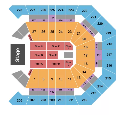  ALEJANDRO FERNANDEZ Seating Map Seating Chart