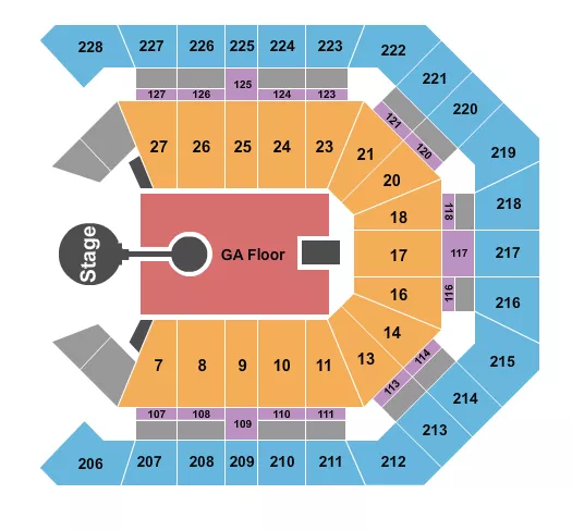  KID CUDI Seating Map Seating Chart