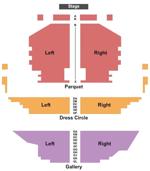  END STAGE Seating Map Seating Chart