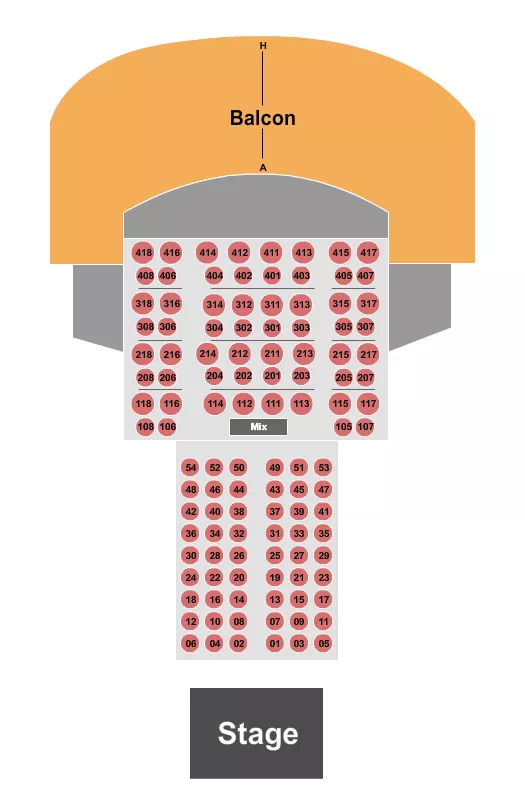  ENDSTAGE TABLES 3 Seating Map Seating Chart