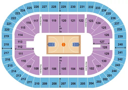  BASKETBALL1 Seating Map Seating Chart