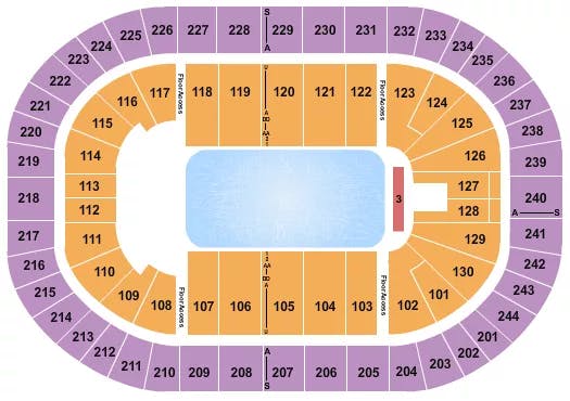  DISNEY ON ICE Seating Map Seating Chart