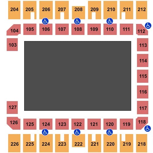 MACON CENTREPLEX COLISEUM MONSTER JAM Seating Map Seating Chart