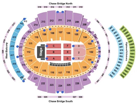 ENDSTAGE CONCERTS Seating Map Seating Chart