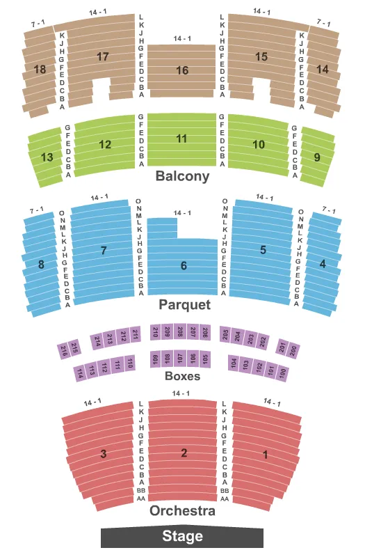  END STAGE Seating Map Seating Chart