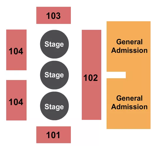 MAJED J NESHEIWAT CONVENTION CENTER CIRCUS Seating Map Seating Chart