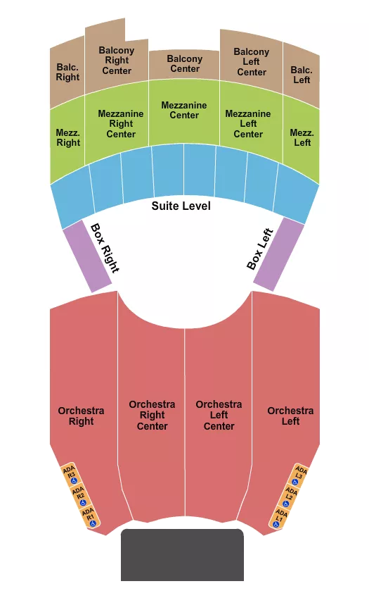 MAJESTIC THEATRE SAN ANTONIO ENDSTAGE Seating Map Seating Chart