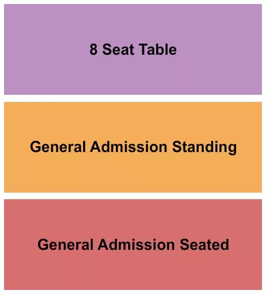  GA SEATED STANDING Seating Map Seating Chart
