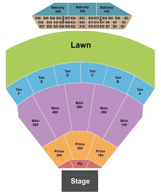  ALICE COOPER Seating Map Seating Chart