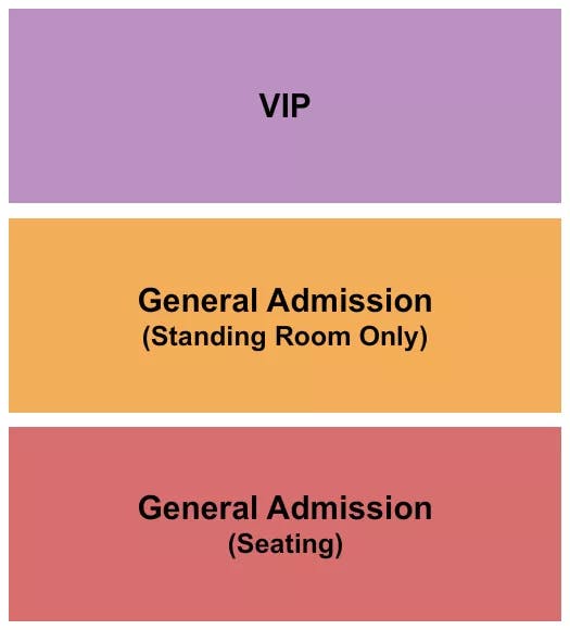  GA SEATED STANDING VIP Seating Map Seating Chart