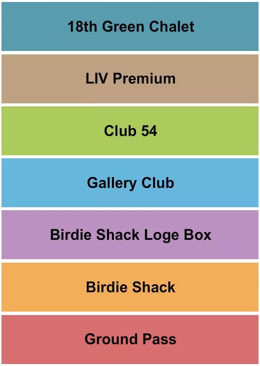  LIV GOLF Seating Map Seating Chart