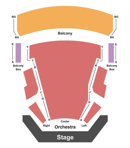  END STAGE Seating Map Seating Chart