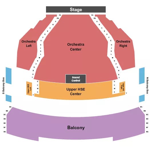  ENDSTAGE PIT Seating Map Seating Chart