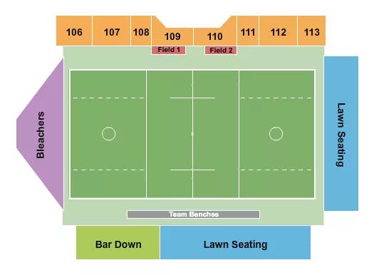 MARK CINDY LYNN SOCCER STADIUM LACROSSE Seating Map Seating Chart