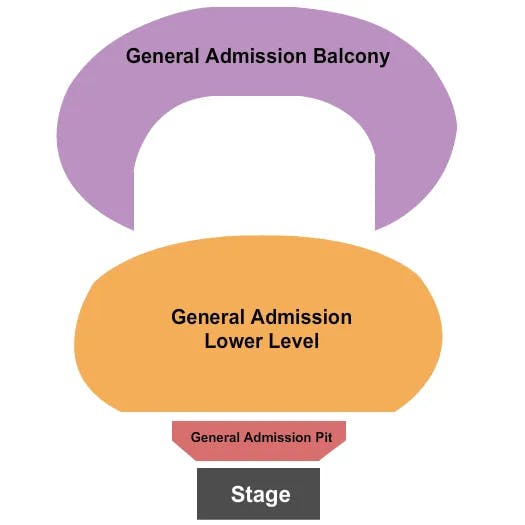  ENDSTAGE ALL GA Seating Map Seating Chart