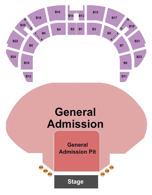  GA FLOOR GA PIT Seating Map Seating Chart