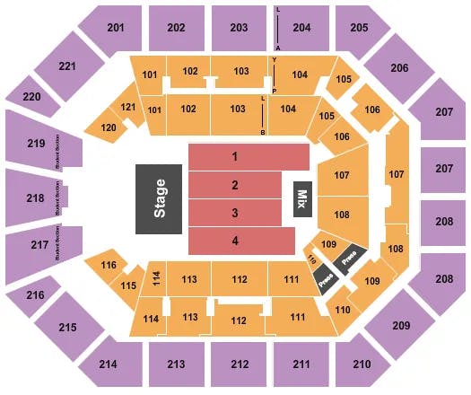  TOOL Seating Map Seating Chart