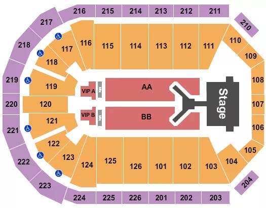  JONAS BROTHERS 2023 Seating Map Seating Chart