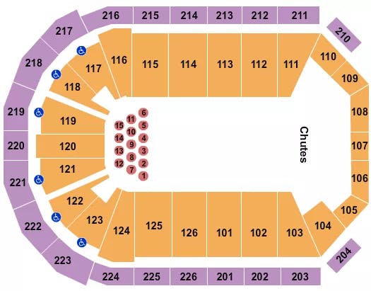  RODEO 2 Seating Map Seating Chart