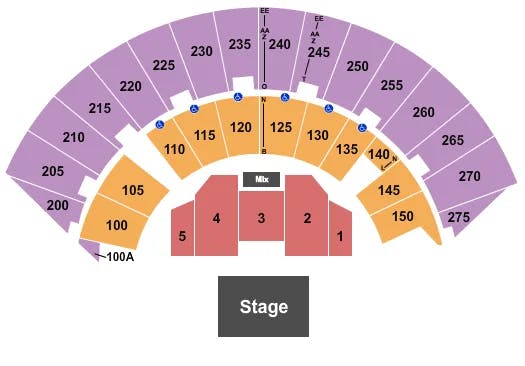  MERCYME Seating Map Seating Chart