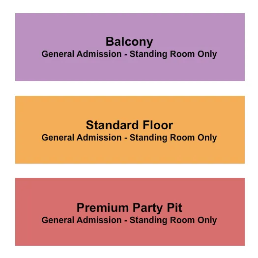  GA PIT FLOOR BALCONY Seating Map Seating Chart