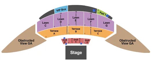  ENDSTAGE RSVD 3 OBSTRUCTED VIEW Seating Map Seating Chart