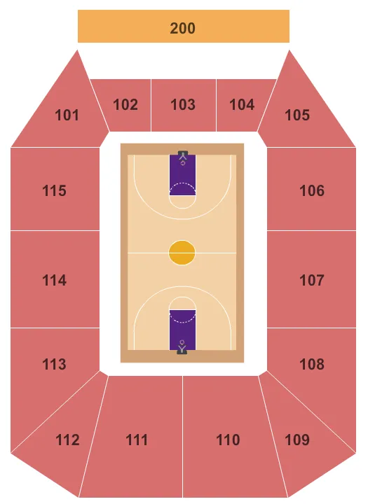  BASKETBALL Seating Map Seating Chart