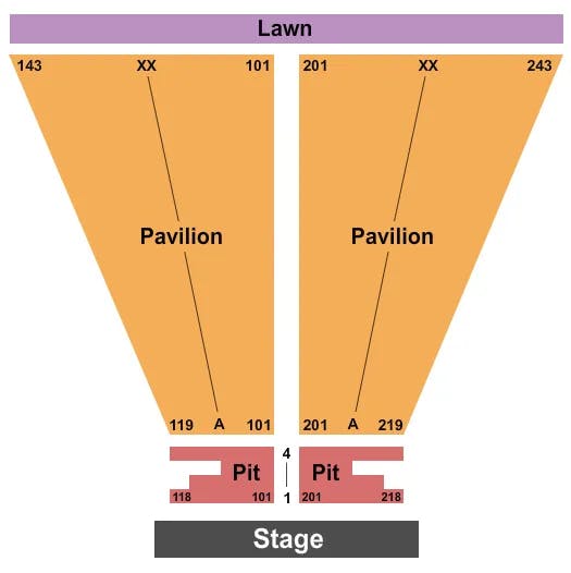  END STAGE Seating Map Seating Chart