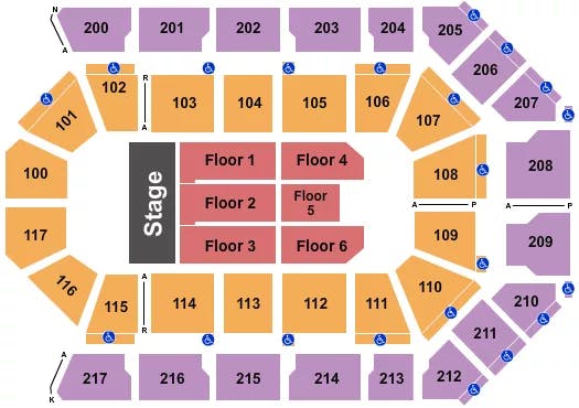  END STAGE 2 Seating Map Seating Chart