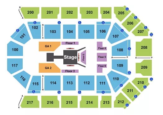  FUERZA REGIDA Seating Map Seating Chart