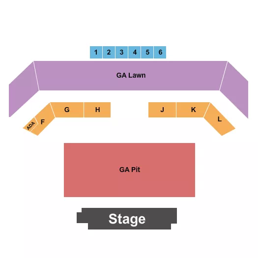  ENDSTAGE GA PIT Seating Map Seating Chart