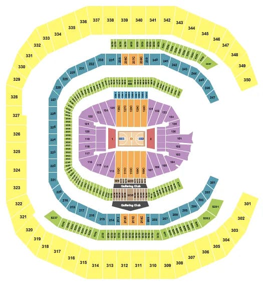 MERCEDES BENZ STADIUM BASKETBALL Seating Map Seating Chart