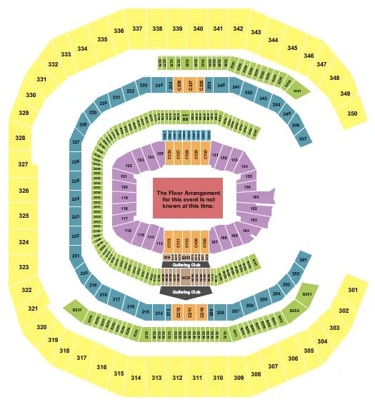 MERCEDES BENZ STADIUM GENERIC FLOOR Seating Map Seating Chart