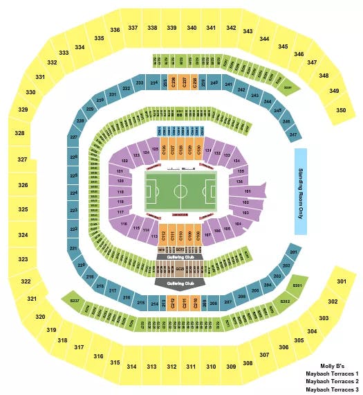 MERCEDES BENZ STADIUM SOCCER CHELSEA FC Seating Map Seating Chart