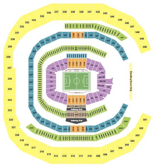 MERCEDES BENZ STADIUM SOCCER 3 Seating Map Seating Chart