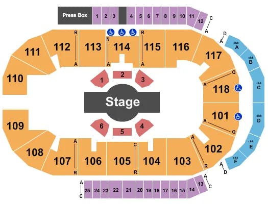  CIRQUE CORTEO Seating Map Seating Chart